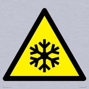 W010 Warning: Low temperature/freezing conditions